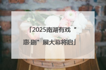 2025南湖有戏“惠·剧”展大幕将启