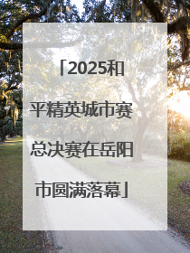 2025和平精英城市赛总决赛在岳阳市圆满落幕