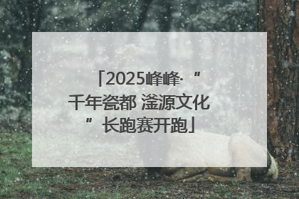 2025峰峰·“千年瓷都 滏源文化”长跑赛开跑