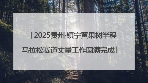 2025贵州·镇宁黄果树半程马拉松赛道丈量工作圆满完成
