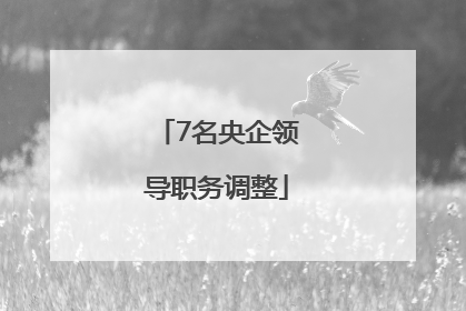 7名央企领导职务调整