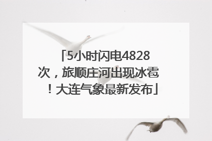 5小时闪电4828次，旅顺庄河出现冰雹！大连气象最新发布